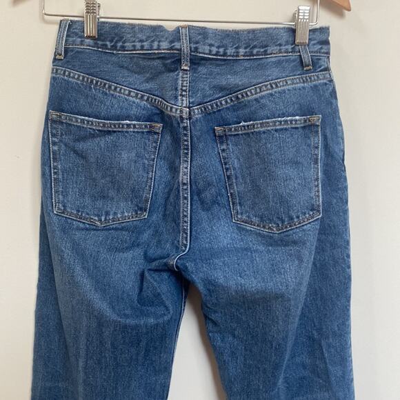 Rebecca Taylor La Vie Straight Leg Jeans Frayed Hem Size 27 - Picture 7 of 8
